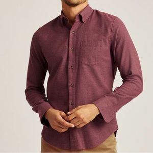 Bonobos men’s red medium Everyday Lightweight Flannel Shirt. Long sleeve.